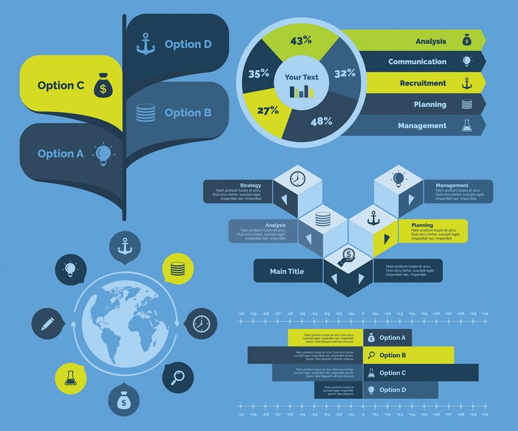 Abstract Business Infographic