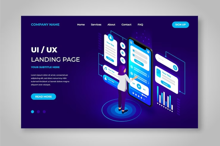 UI/UX Landing Page Template